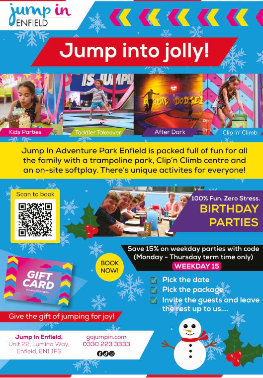 Jump In Trampoline and Adventure Park Enfield is the perfect indoor